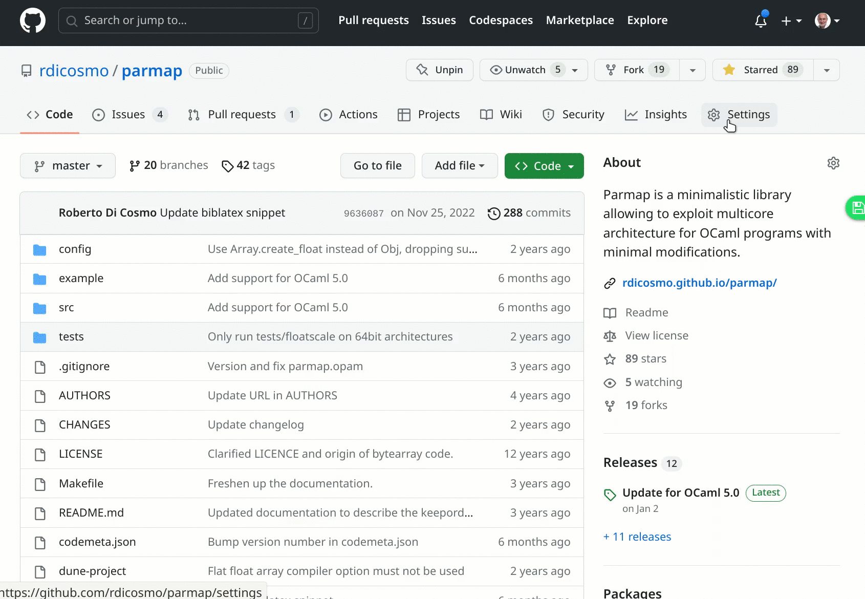Get the SWHID of a directory